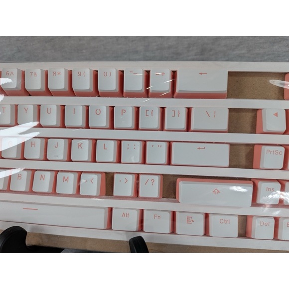 PBT Peach White Pudding Key Caps- Compact Tenkeyless - Picture 6 of 10